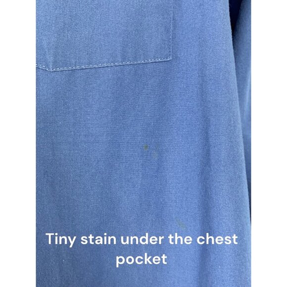 Van Heusen Mens Long Sleeve Button-Up Shirt Blue Size XL 17 34/35 - Picture 4 of 12